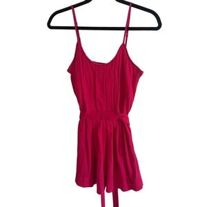AE American Eagle Y2K Pink Babydoll Cami Tank Top Scoop Neckline